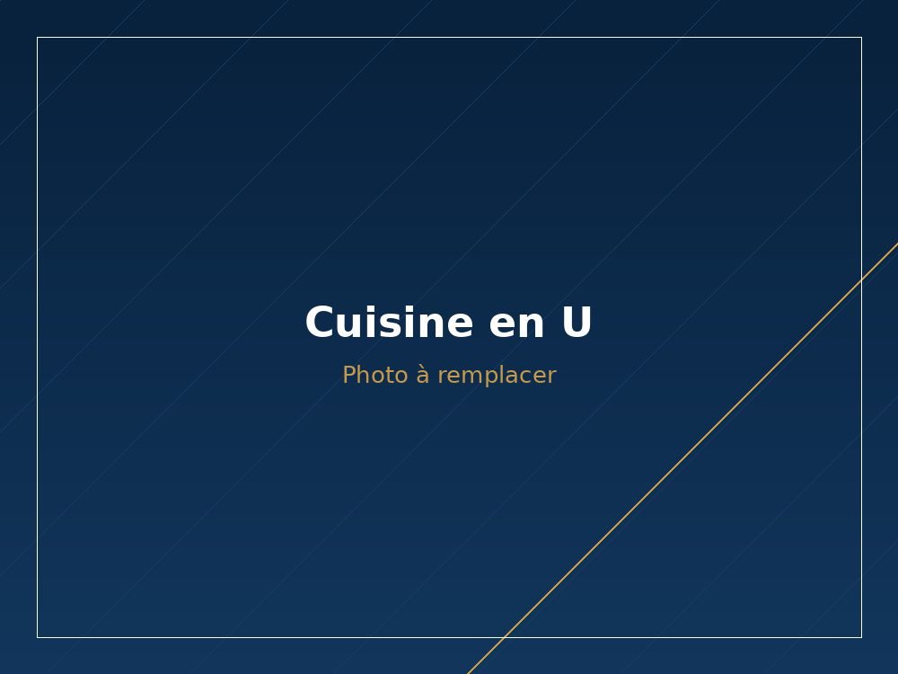 Cuisine ouverte sur la salle à manger